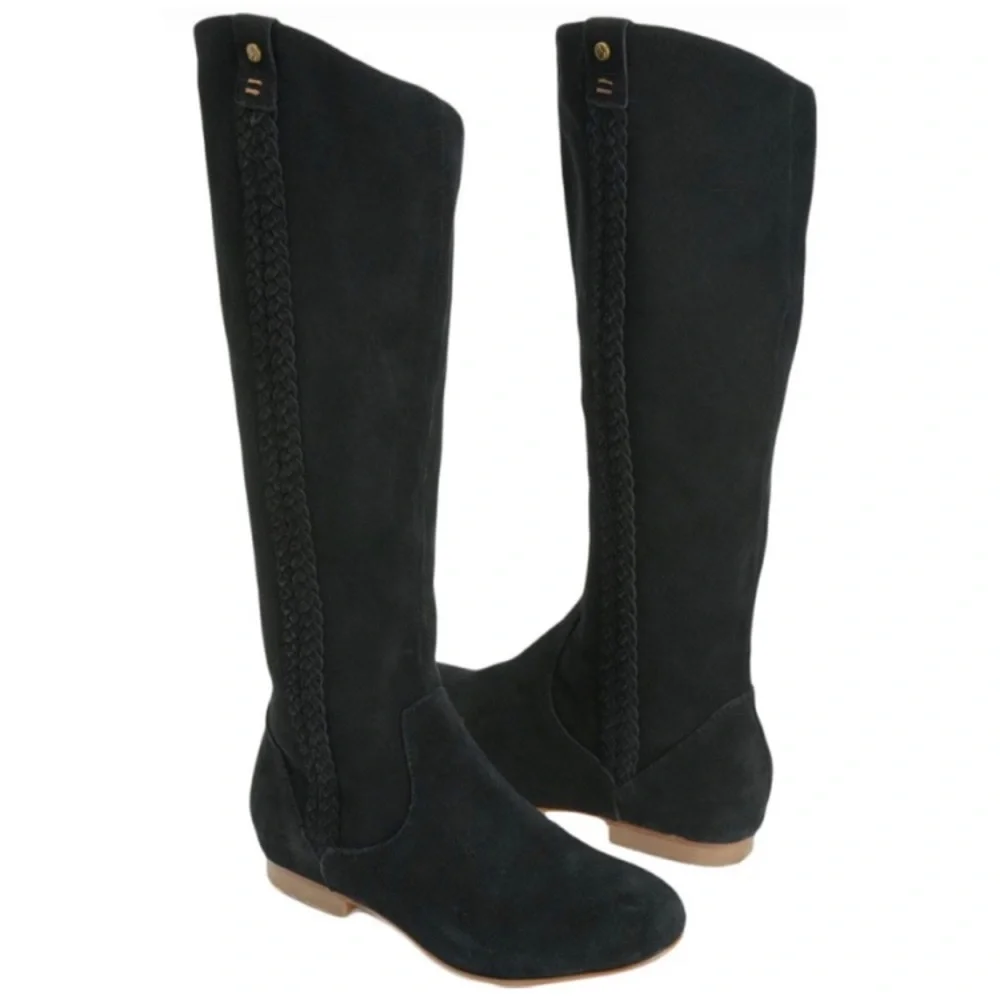 Reef | Arabian Braid Black SuedeTall Boots